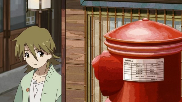 赤い丸ポスト